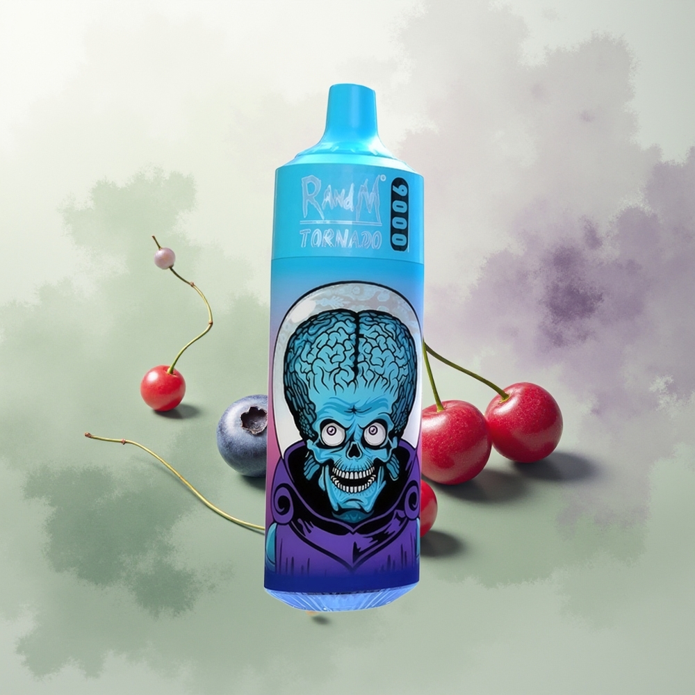 Wholesale Pakistan RandM Fumot Tornado 9000 Puffs Disposable Vape Blueberry Cherry Cranberry