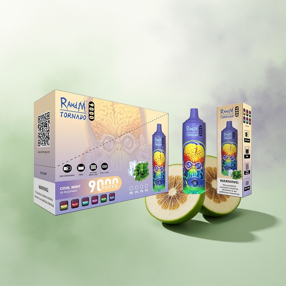 Wholesale Pakistan RandM Fumot Tornado 9000 Puffs Disposable Vape Cool Mint