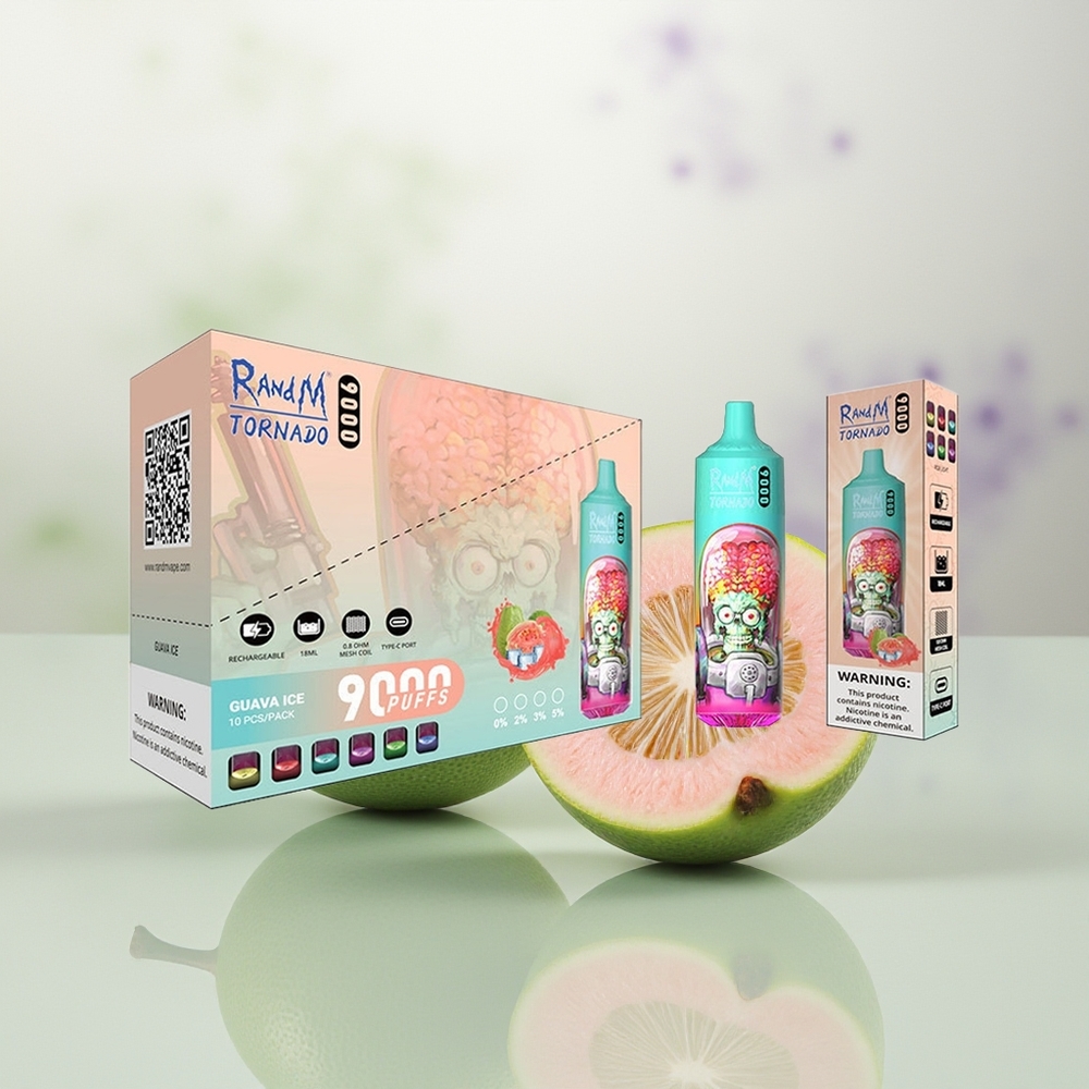 Wholesale Pakistan RandM Fumot Tornado 9000 Puffs Disposable Vape Guava Ice