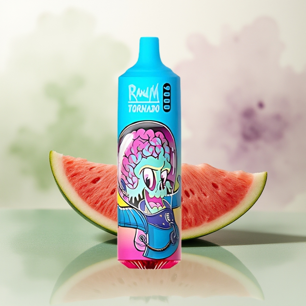 Wholesale Pakistan RandM Fumot Tornado 9000 Puffs Disposable Vape Prime Strawberry Watermelon