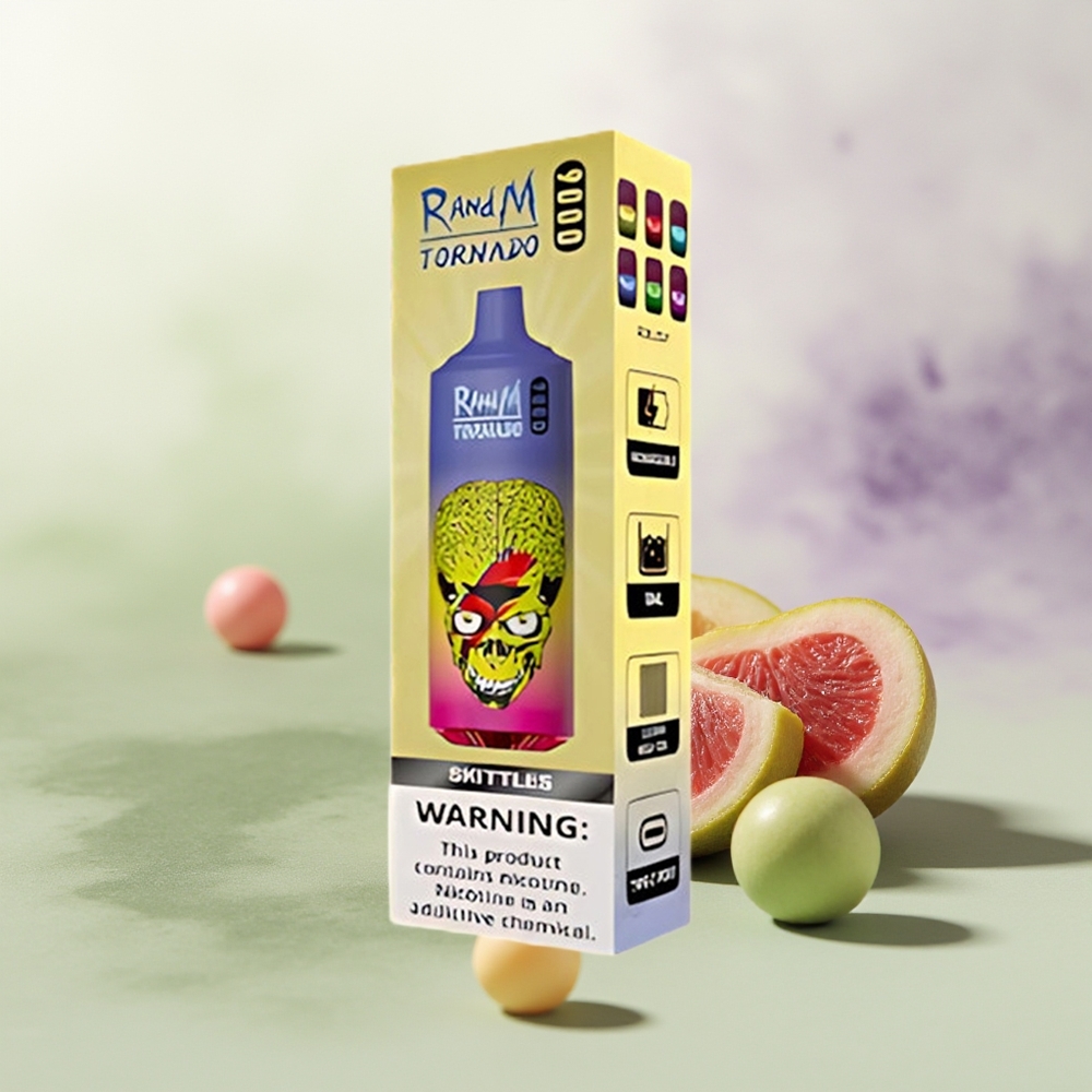 Wholesale Pakistan RandM Fumot Tornado 9000 Puffs Disposable Vape Skittles