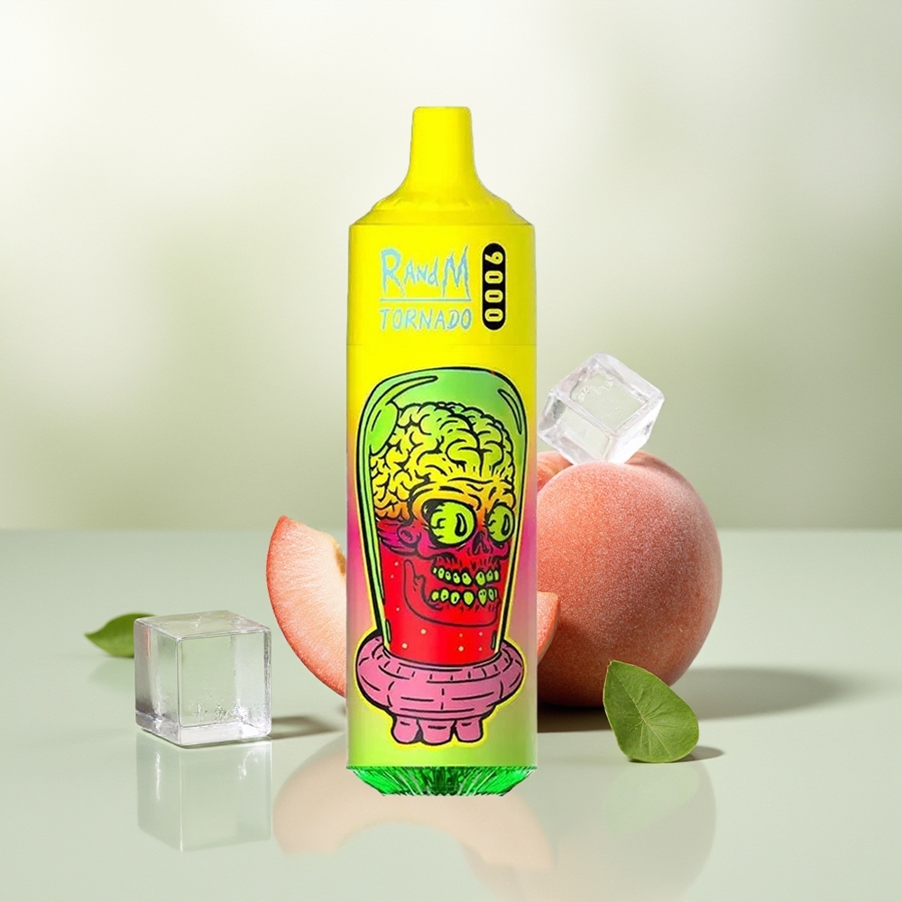 Wholesale Pakistan RandM Fumot Tornado 9000 Puffs Disposable Vape Summer Peach Ice