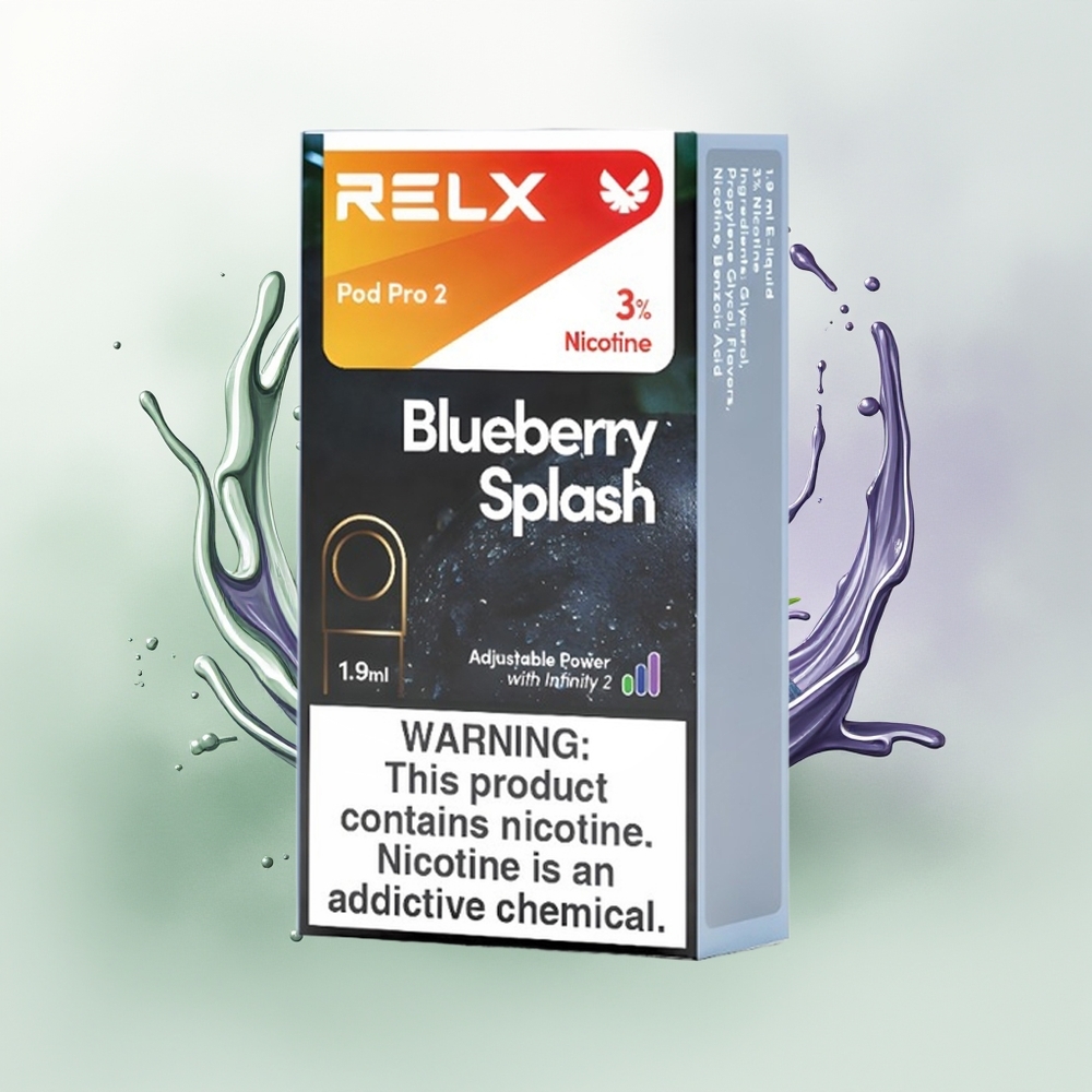 Wholesale Pakistan Relx Pod Pro 2 Vape Device Blueberry Splash 30mg/ml Nicotine Contain
