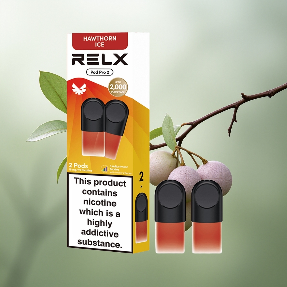 Wholesale Pakistan Relx Pod Pro 2 Vape Device Hawthorn Ice 18mg/ml Nicotine Contain