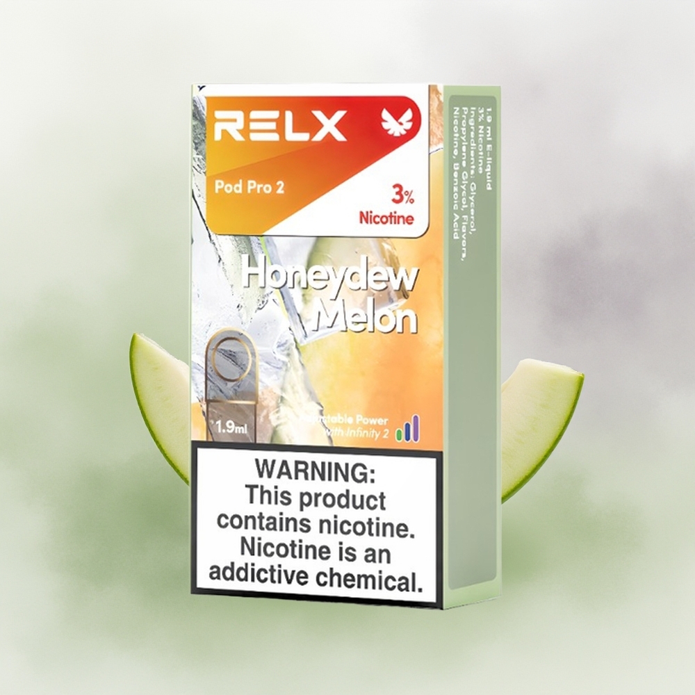 Wholesale Pakistan Relx Pod Pro 2 Vape Device Honeydew Melon 30mg/ml Nicotine Contain