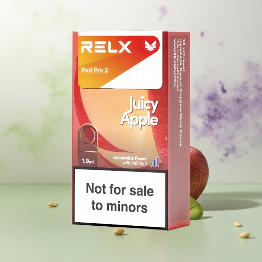 Wholesale Pakistan Relx Pod Pro 2 Vape Device Juicy Apple 0mg/ml Nicotine Contain