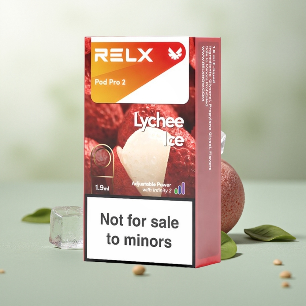 Wholesale Pakistan Relx Pod Pro 2 Vape Device Lychee Ice 0mg/ml Nicotine Contain
