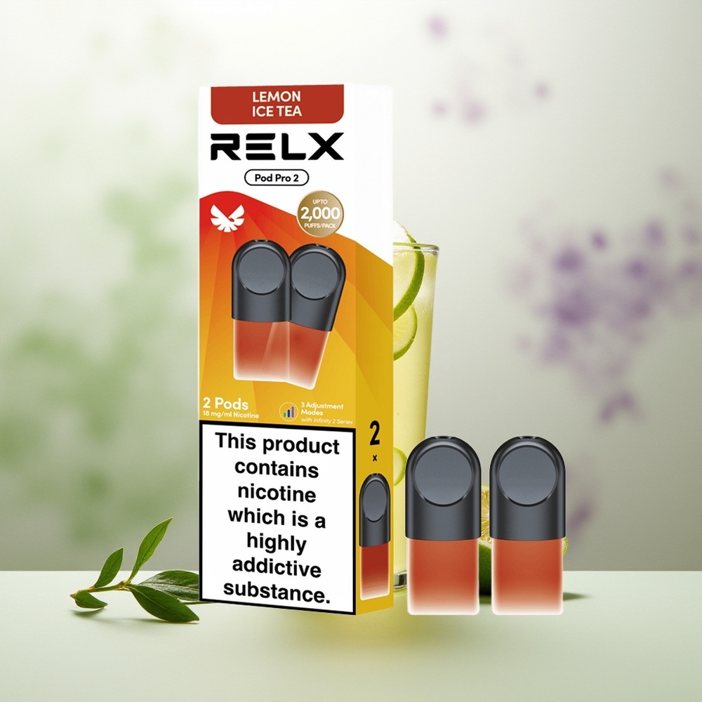 Wholesale Pakistan Relx Pod Pro 2 Vape Device Tea-Lemon Ice Tea 18mg/ml Nicotine Contain