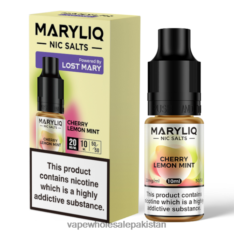 Cheapest Vape Wholesale Cherry Lemon Mint D42RL444 LOST MARY MARYLIQ Nic Salts - 10ml - 20mg