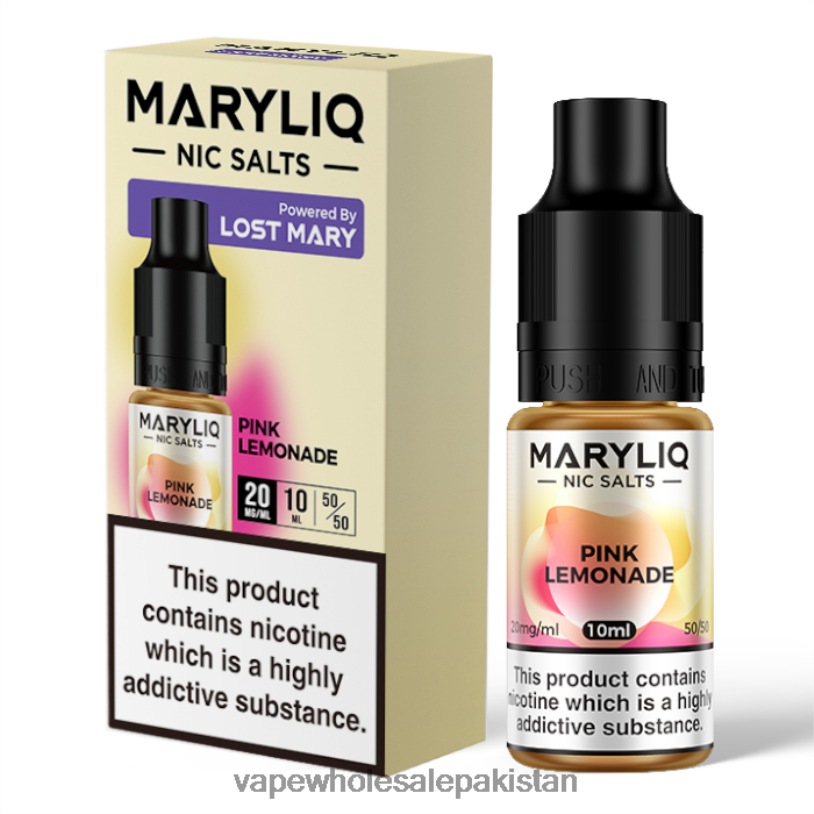 Cheapest Vape Wholesale Pink Lemonade D42RL454 LOST MARY MARYLIQ Nic Salts - 10ml - 20mg