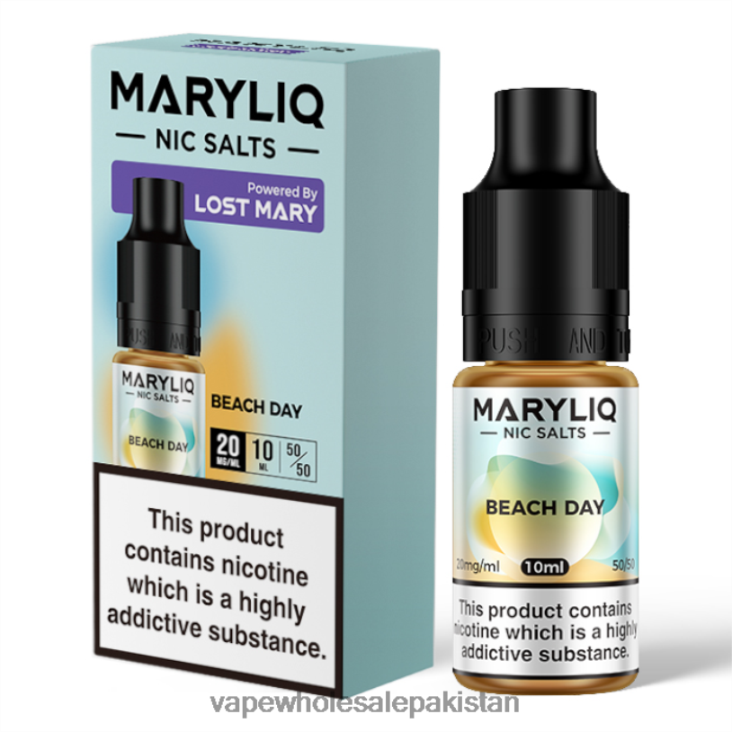 E Cigarettes Wholesale Suppliers Beach Day D42RL439 LOST MARY MARYLIQ Nic Salts - 10ml - 20mg