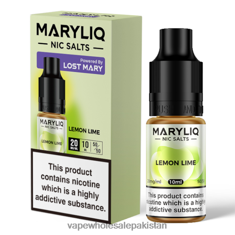 Electronic Cigarette Wholesale Lemon Lime D42RL447 LOST MARY MARYLIQ Nic Salts - 10ml - 20mg