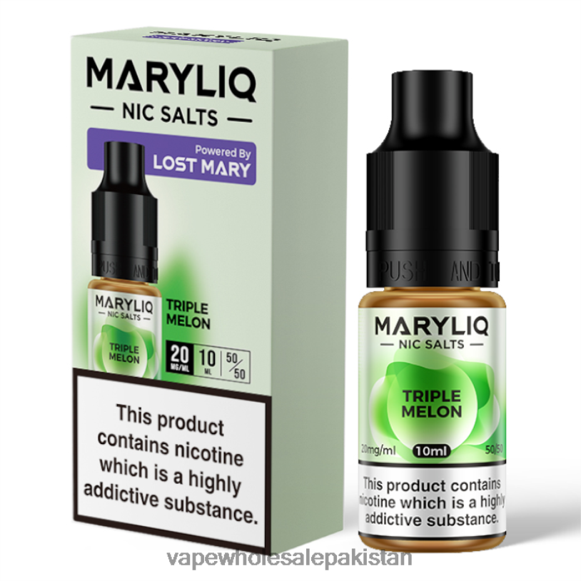 Electronic Cigarette Wholesale Price Triple Melon D42RL460 LOST MARY MARYLIQ Nic Salts - 10ml - 20mg