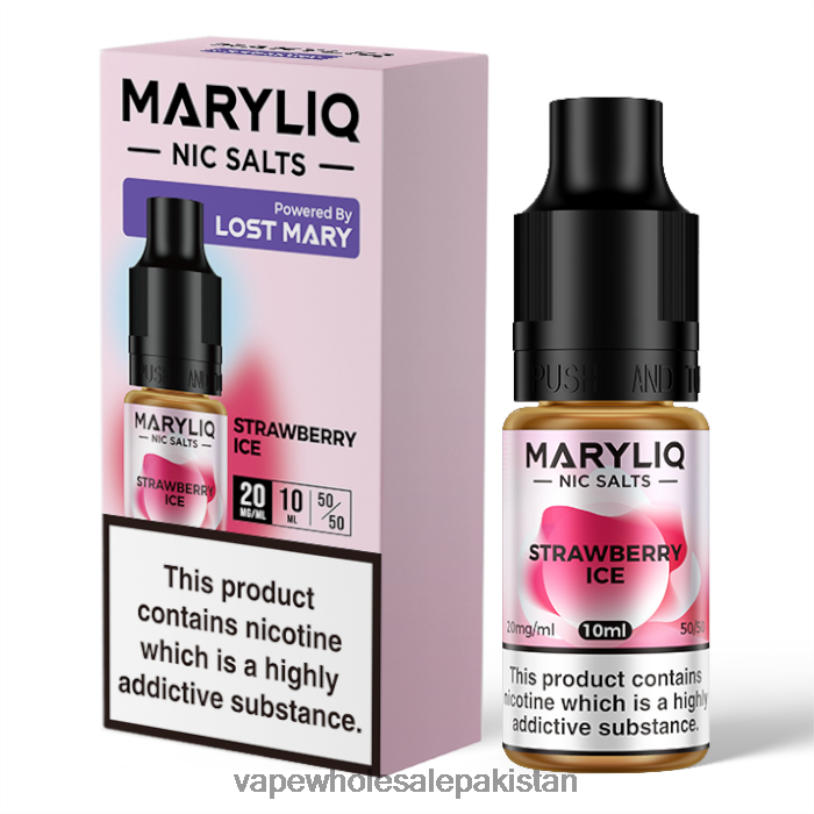 Electronic Cigarette Wholesale Strawberry Ice D42RL457 LOST MARY MARYLIQ Nic Salts - 10ml - 20mg