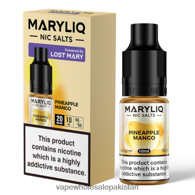Vape Companies In Pakistan Pineapple Mango D42RL453 LOST MARY MARYLIQ Nic Salts - 10ml - 20mg