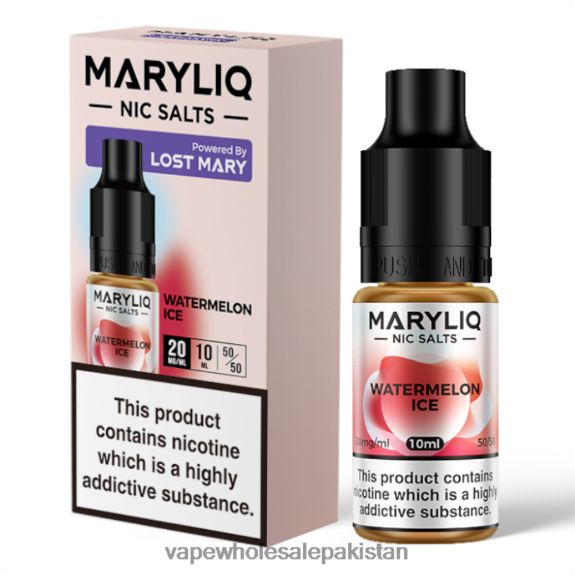 Vape Companies In Pakistan Watermelon Ice D42RL463 LOST MARY MARYLIQ Nic Salts - 10ml - 20mg