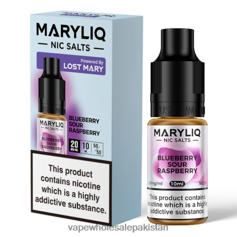 Vape Wholesale Pakistan Blueberry Sour Raspberry D42RL441 LOST MARY MARYLIQ Nic Salts - 10ml - 20mg
