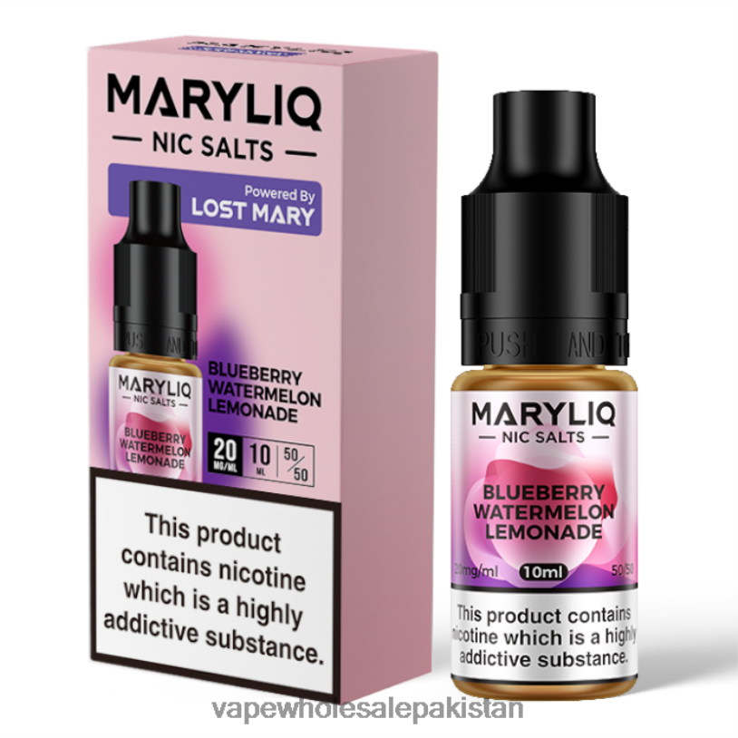Vape Wholesale Prices Blueberry Watermelon Lemonade D42RL442 LOST MARY MARYLIQ Nic Salts - 10ml - 20mg