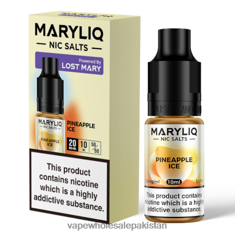 Vape Wholesale Prices Pineapple Ice D42RL452 LOST MARY MARYLIQ Nic Salts - 10ml - 20mg