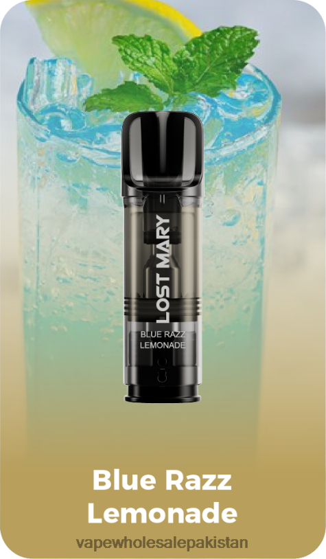 Vape Wholesale Pakistan Blue Razz Lemonade D42RL421 LOST MARY Tappo Pre-Filled Replacement Pods