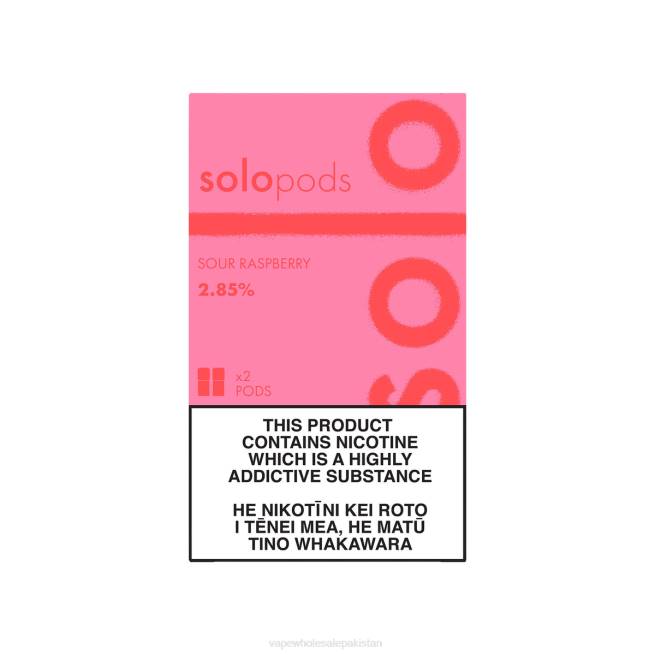 E Cigarettes Wholesale Suppliers 8Z0659 - Solo Replacement Pod 2-Pack Sour Raspberry
