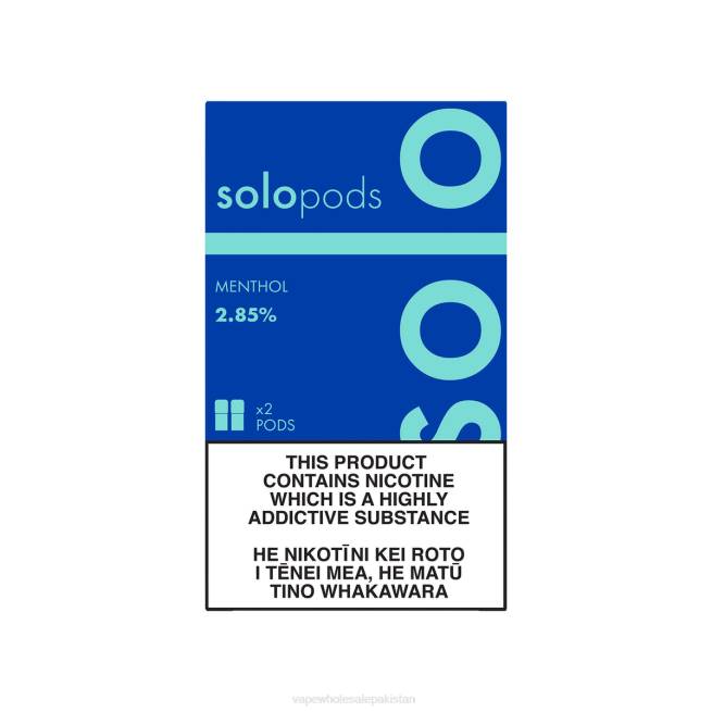Vape Wholesale Pakistan 8Z0651 - Solo Replacement Pod 2-Pack Menthol
