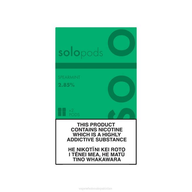 Vape Wholesale Prices 8Z0662 - Solo Replacement Pod 2-Pack Spearmint