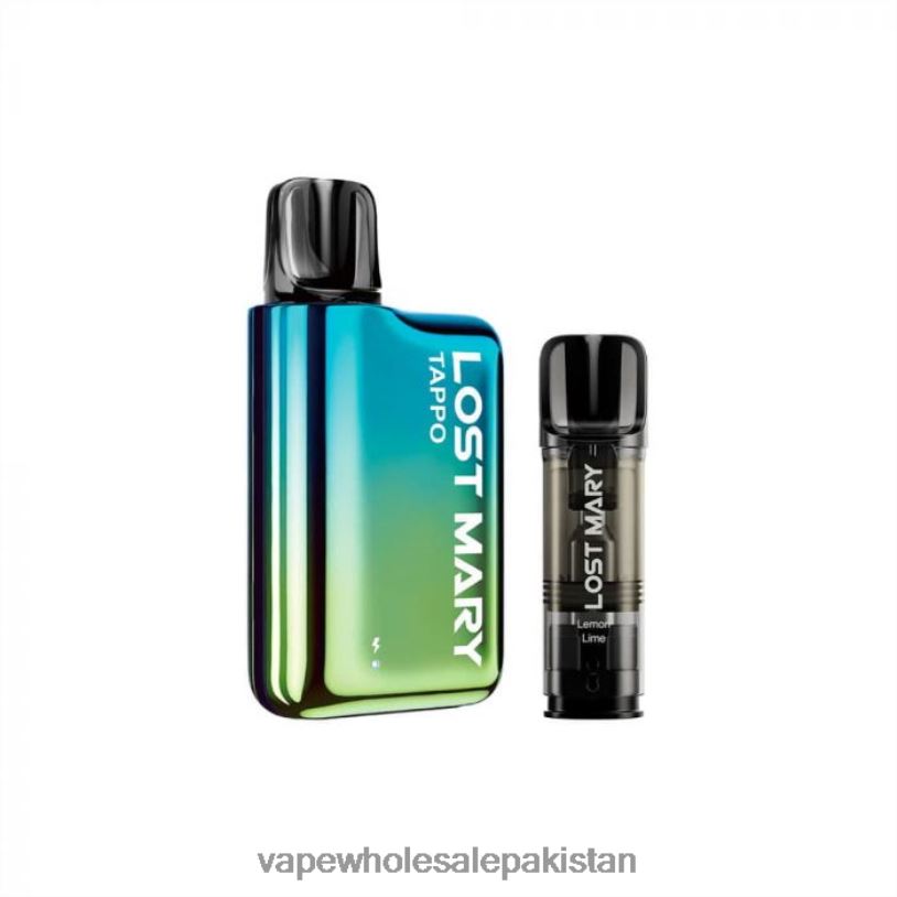 E Cig Wholesale Blue Green X Lemon Lime D42RL436 LOST MARY Tappo Pod Vape Kit